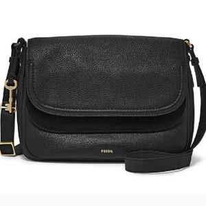 Black Peyton crossbody Fossil bag